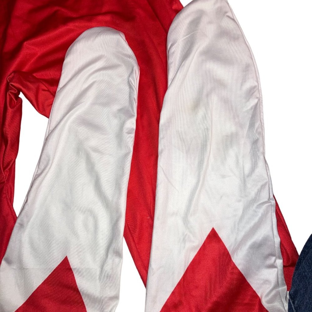Adult Red Power Ranger Morphsuit Mens Superhero - Picture 8 of 13
